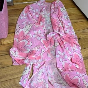 Kulani Kinis pink floral coverup size L/XL